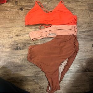 PQ Colorblock One Piece Cutout Swimsuit